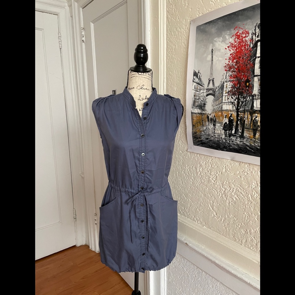 Uniqlo blue military style one piece size XS